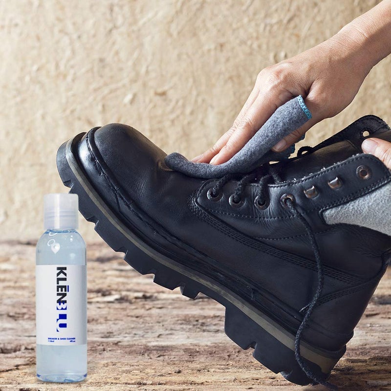 KLENBLU Premium Professional Sneaker Cleaner by KlenBlu - Liquid Shoe Cleaning Solution - Restore Whites, Leather, Suede, Canvas, Knit, Mesh, Rubber and Other Fabrics - Image 3